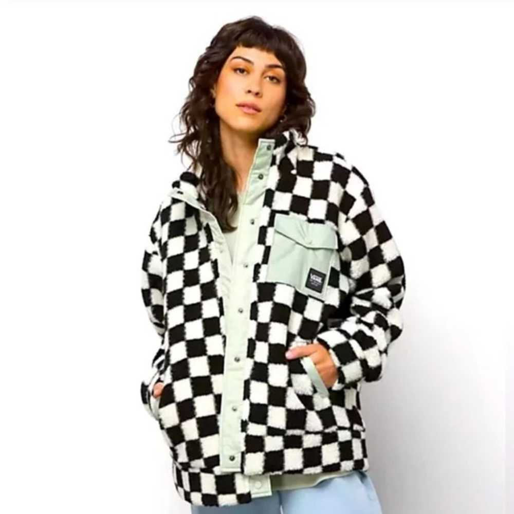 VANS Checkered Sherpa Coat - image 1