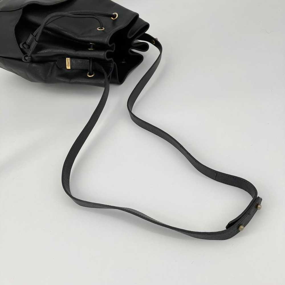 Lanvin Lizard-Embossed Drawstring Shoulder Bag Cr… - image 10