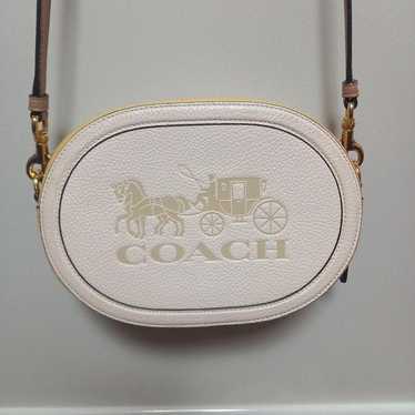 COACH Horse & Carriage Shoulder Bag Vanilla