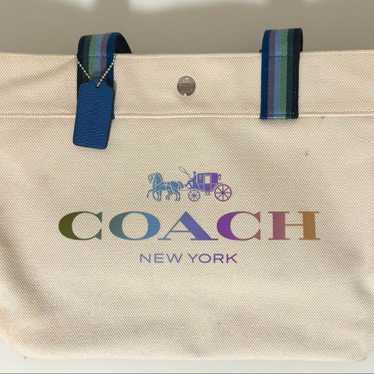 COACH tote bag ivory canvas - image 1