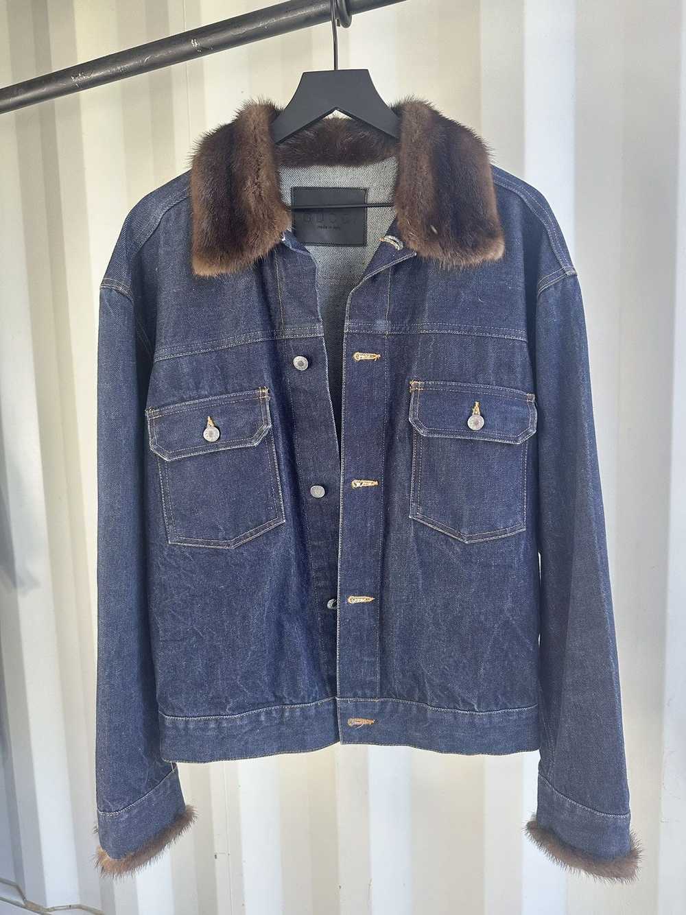 Gucci × Tom Ford Fur Collar Type 2 Denim Jacket - image 1