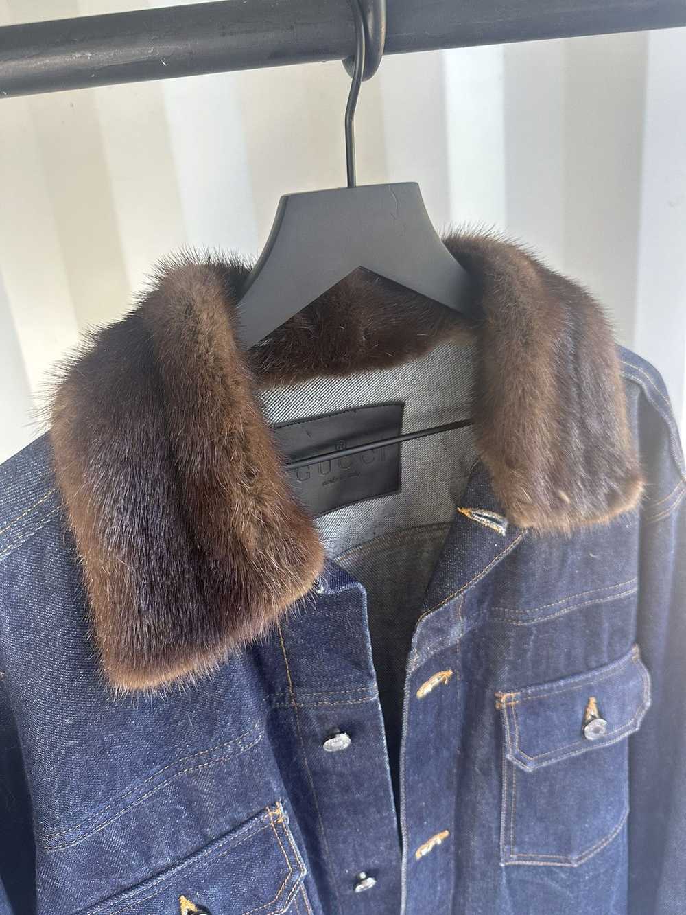 Gucci × Tom Ford Fur Collar Type 2 Denim Jacket - image 2