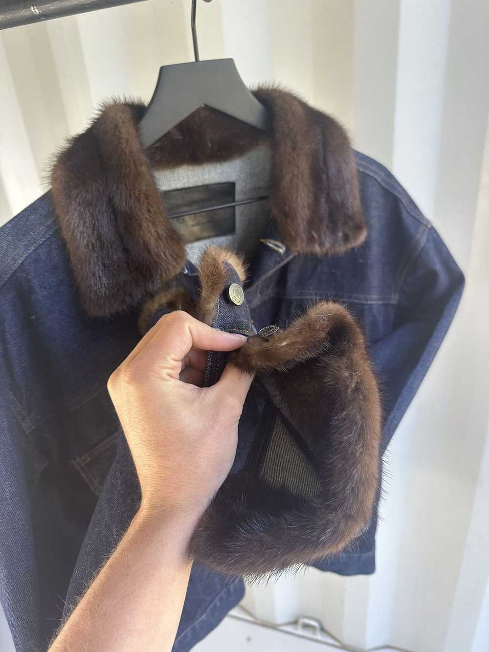 Gucci × Tom Ford Fur Collar Type 2 Denim Jacket - image 3