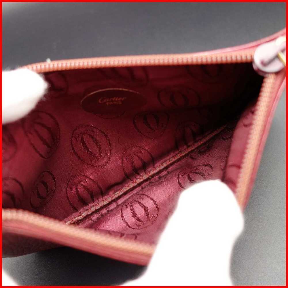 Genuine Cartier pouch in Bordeaux color C2. Comes… - image 7