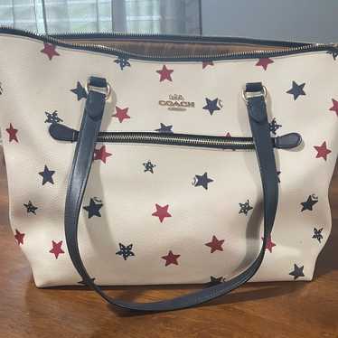 Red White & Blue Coach Purse