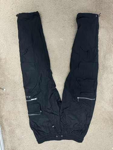 Streetwear Black parachute cargo pant/Jogger