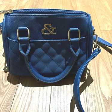 "AND BY PINKY AND DIAN Shoulder Bag Blue Excellent