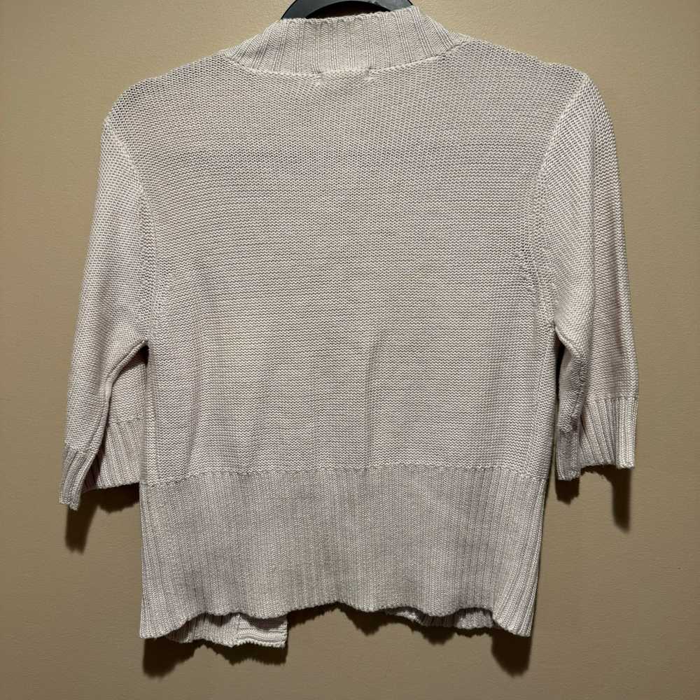 Anthropologie Tulle Button Up Cardigan Sweater - image 3