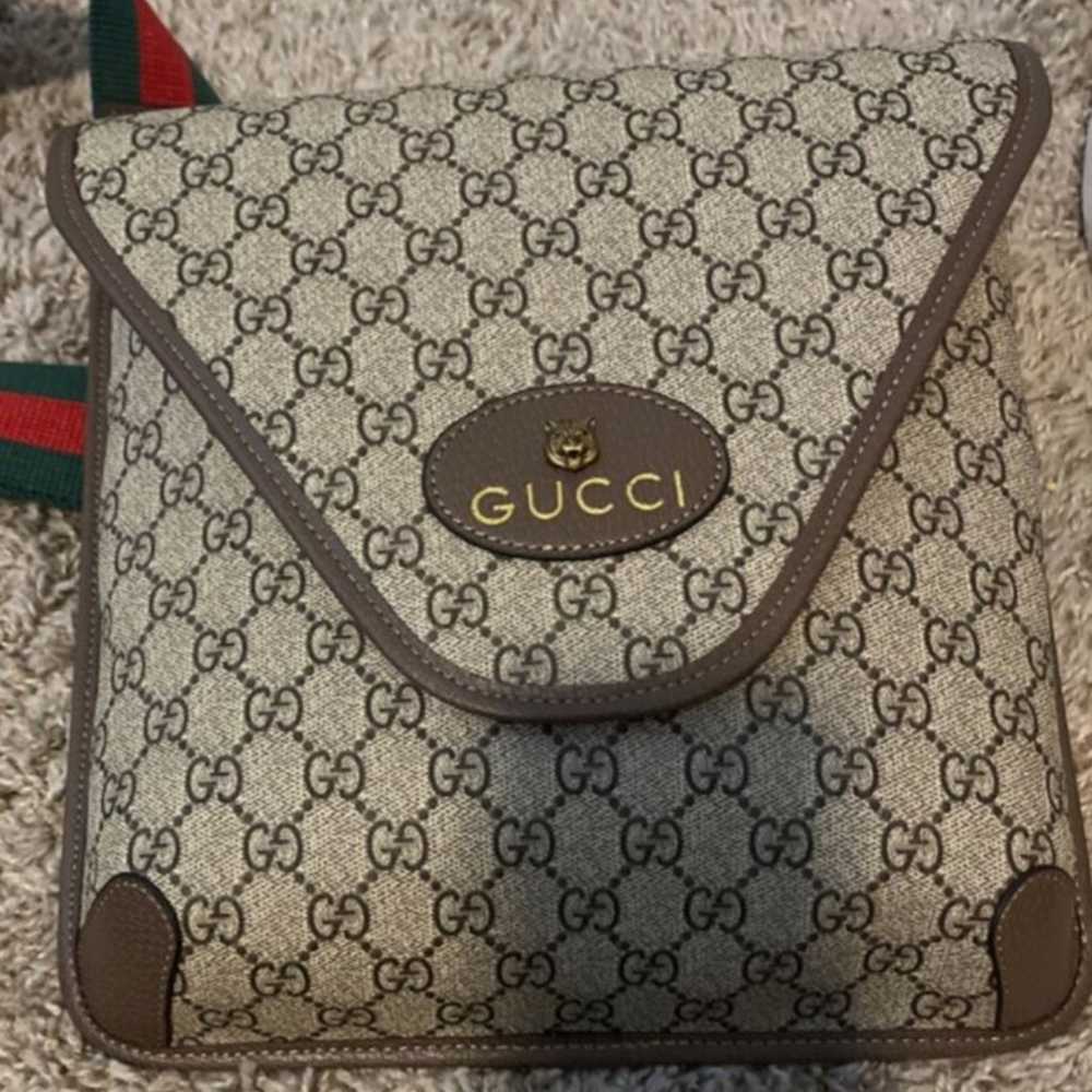 Gucci Brown Neo Vintage Soft GG Coated Canvas Tot… - image 1