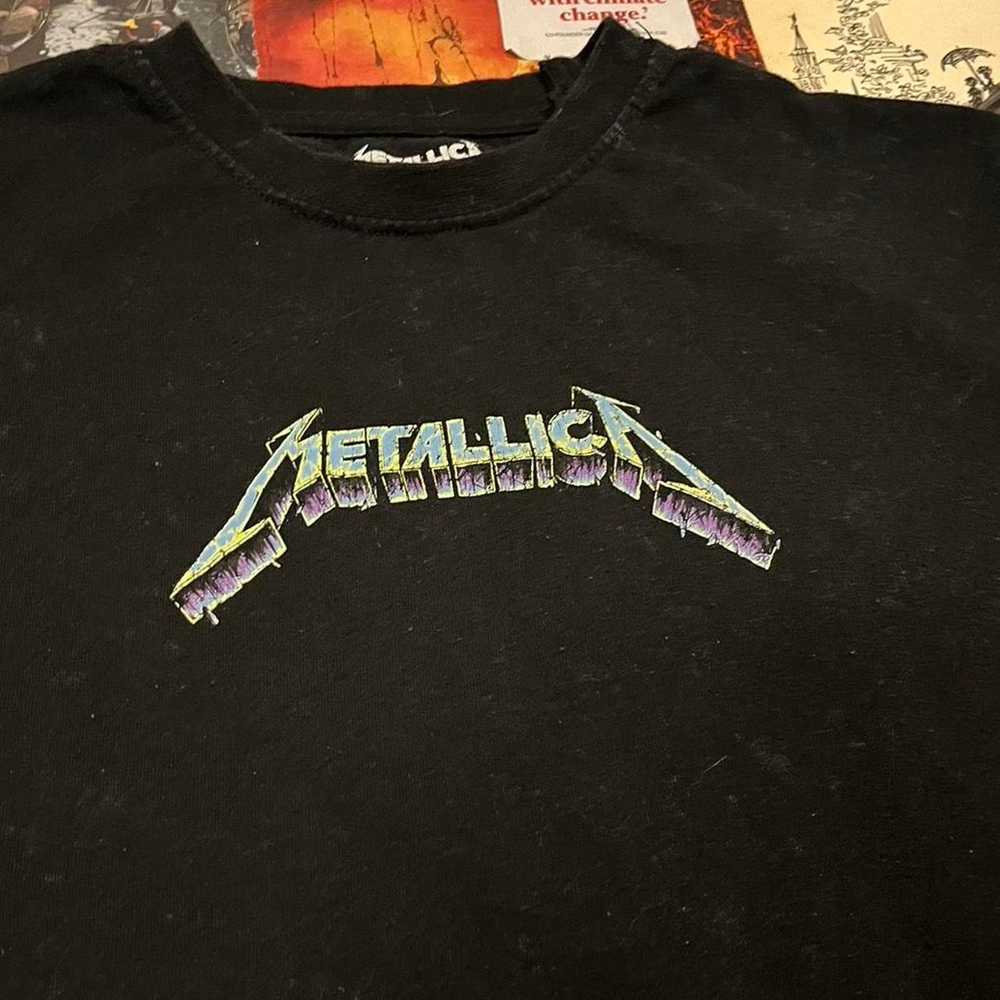 Pull & Bear Metallica graphic t shirt the front - image 3