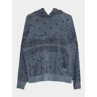 Raf Simons AW04 Blue Paisley Hoodie - image 1