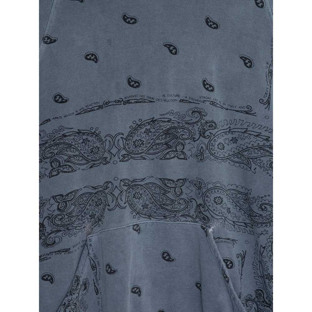 Raf Simons AW04 Blue Paisley Hoodie - image 2