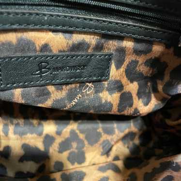 B. Makowsky Purse Black and Leopard