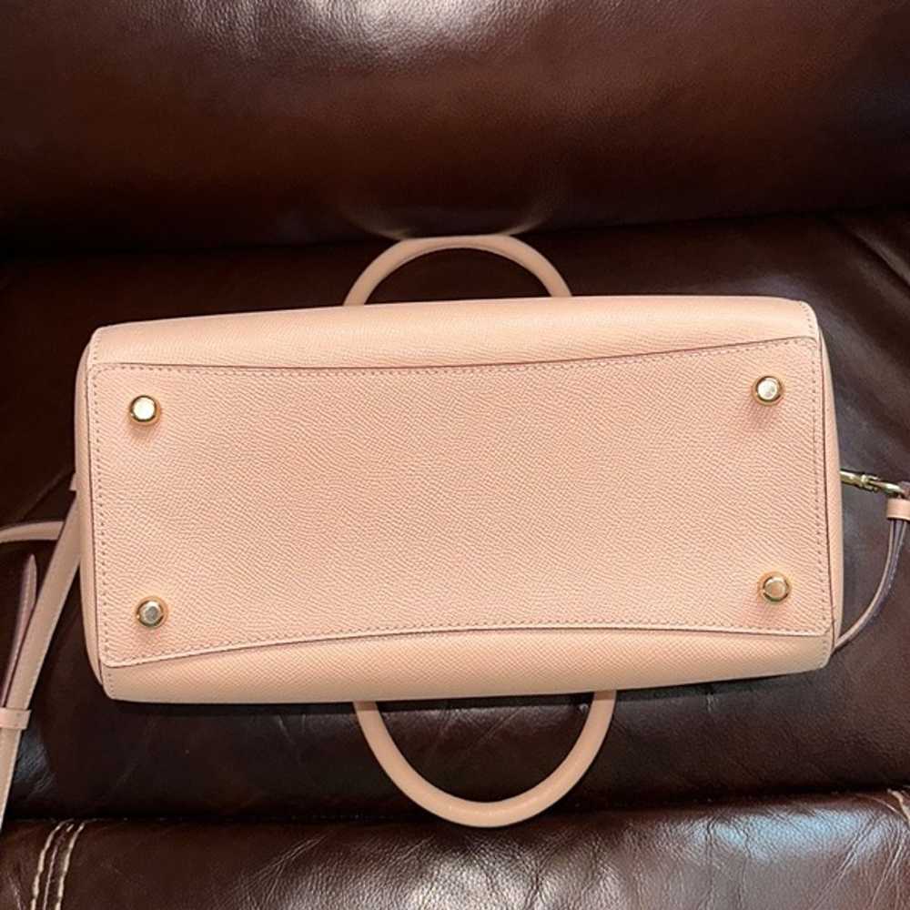 Coach Peach Pink Rowan Leather Satchel Shoulder B… - image 7