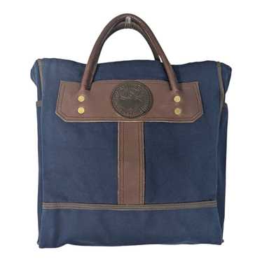 Duluth Pack Navy Heavy Canvas Tote Leather Trim To