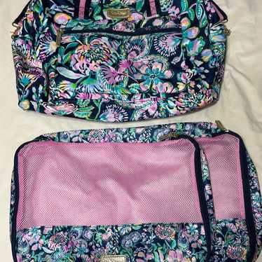 Lilly Pulitzer Weekender bag with Packing cube Set - image 1