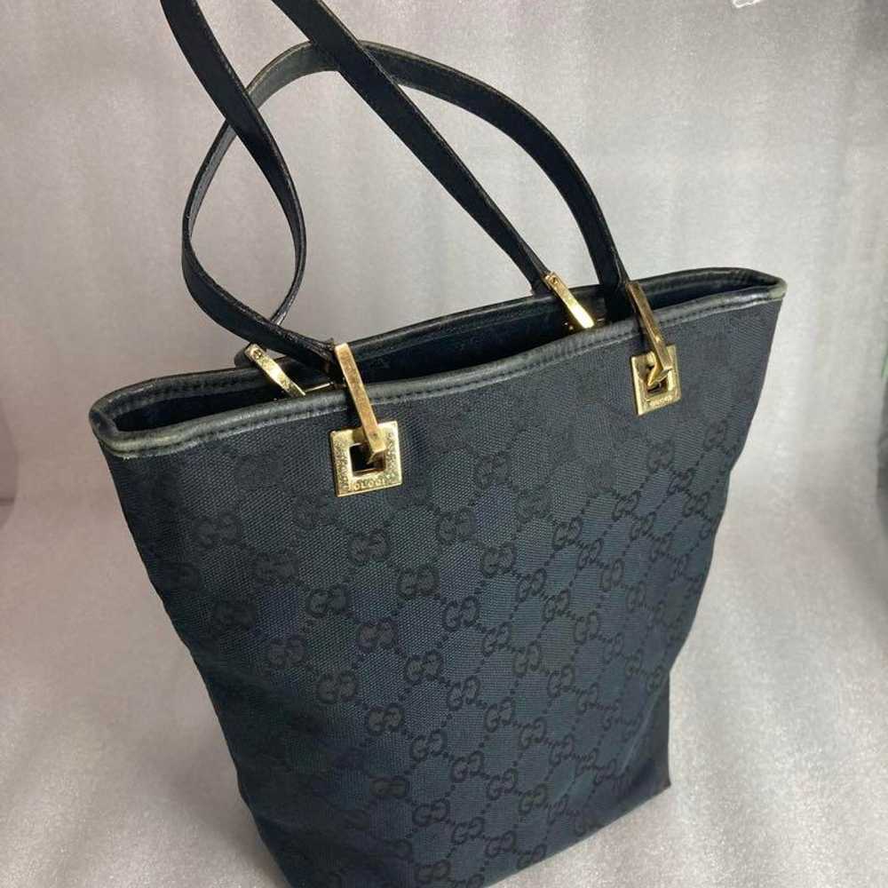 GUCCI tote bag Gucci GG canvas handbag black - image 2