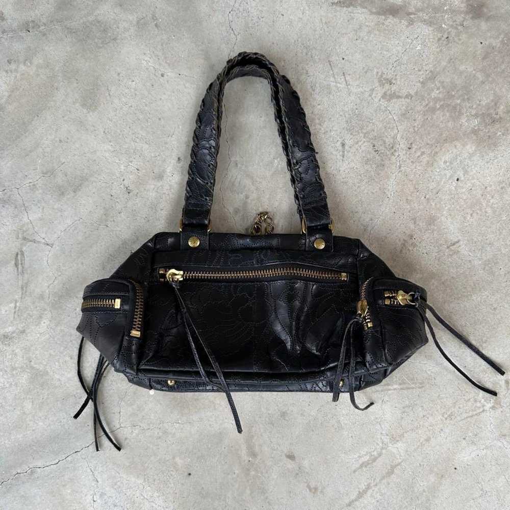 【Archive】00s Y2K grunge leather handbag - image 1