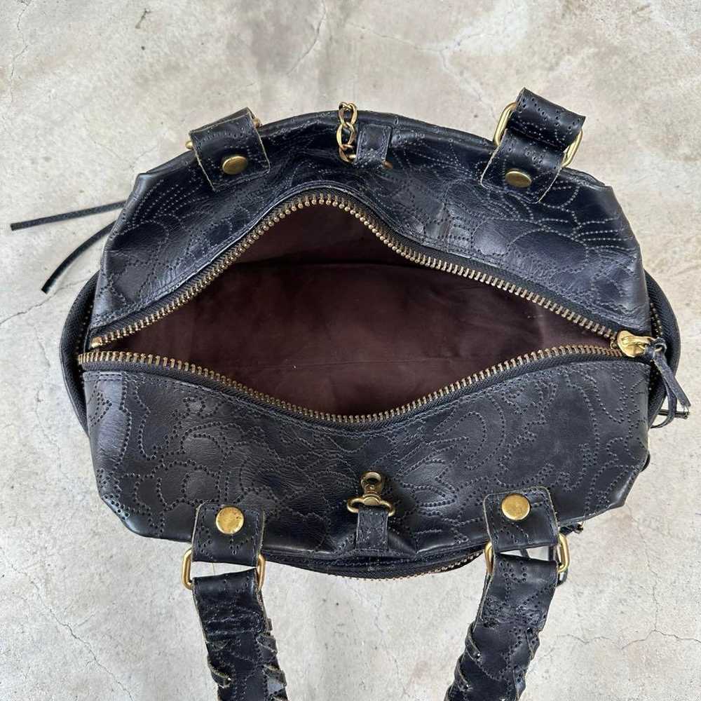 【Archive】00s Y2K grunge leather handbag - image 6