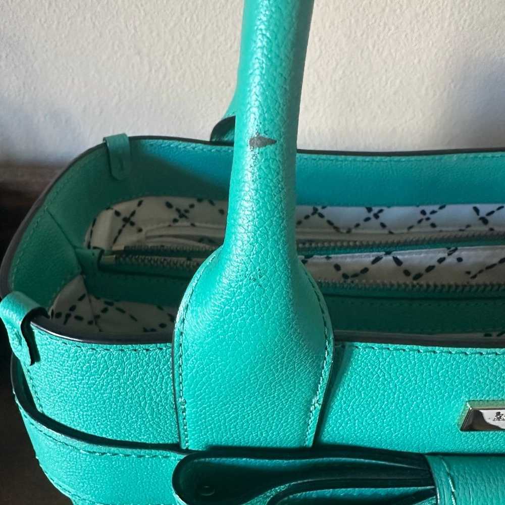 Kate Spade Turquoise Bow Handbag - image 3