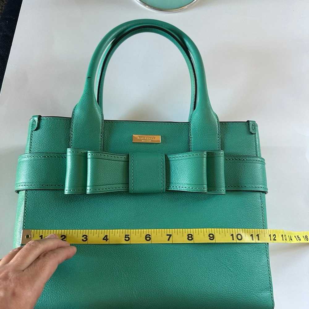 Kate Spade Turquoise Bow Handbag - image 5