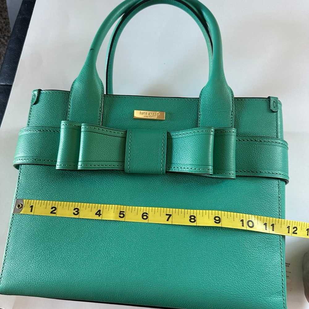 Kate Spade Turquoise Bow Handbag - image 7