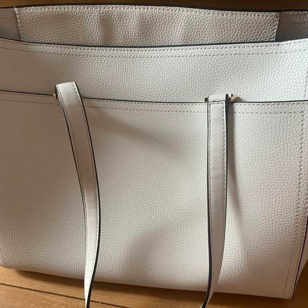 MICHAEL KORS White Leather Tote Bag - image 4