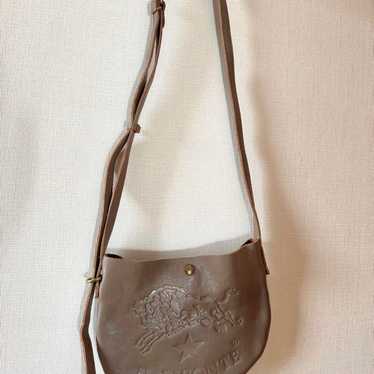 IL BISONTE Shoulder Bag in Gray Beige Brown Leath… - image 1