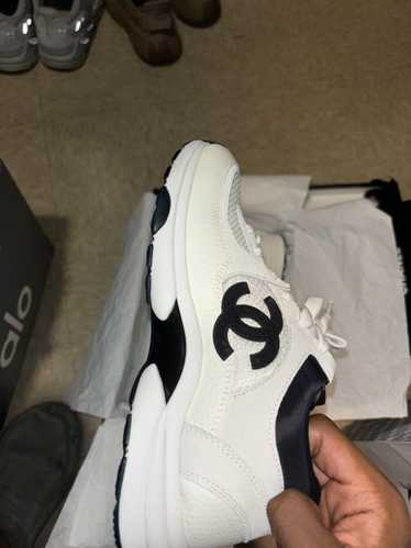 Chanel Chanel Wmns CC Logo Sneaker 'White Black'