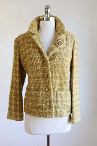 Vintage 1960s Wool Jacket - SHADES OF HONEY Boucle