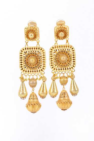 LAWRENCE VRBA Byzantine Charm Drop Earrings