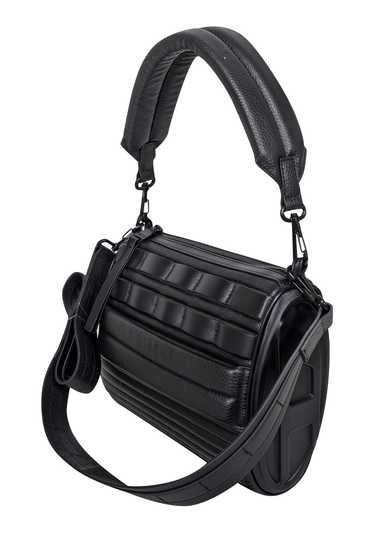 Diesel - Black Leather Puff Shoulder Bag