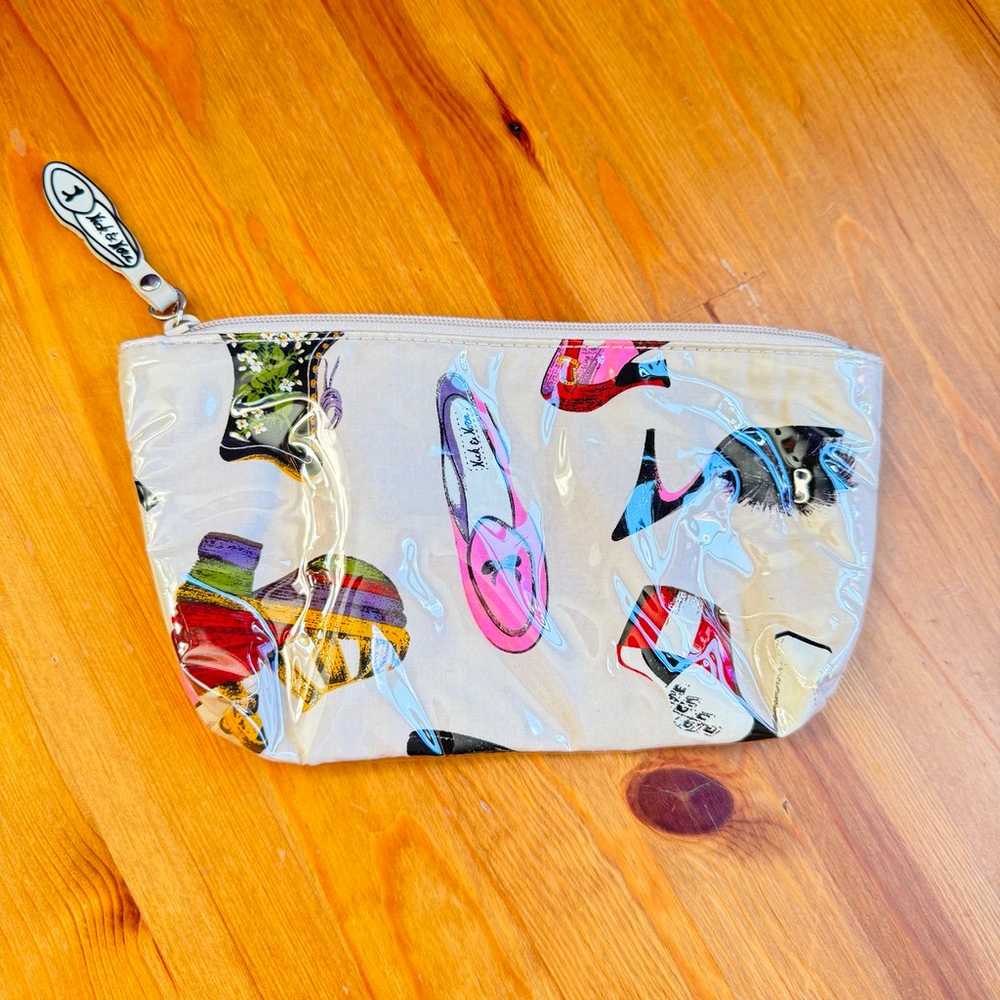 Nick & Nora vintage makeup pouch with shoe/boot p… - image 1