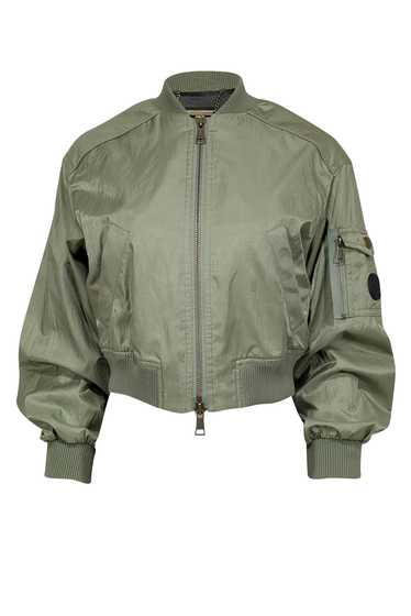 Ted Baker - Khaki Green Shimmer Cropped Bomber Jac