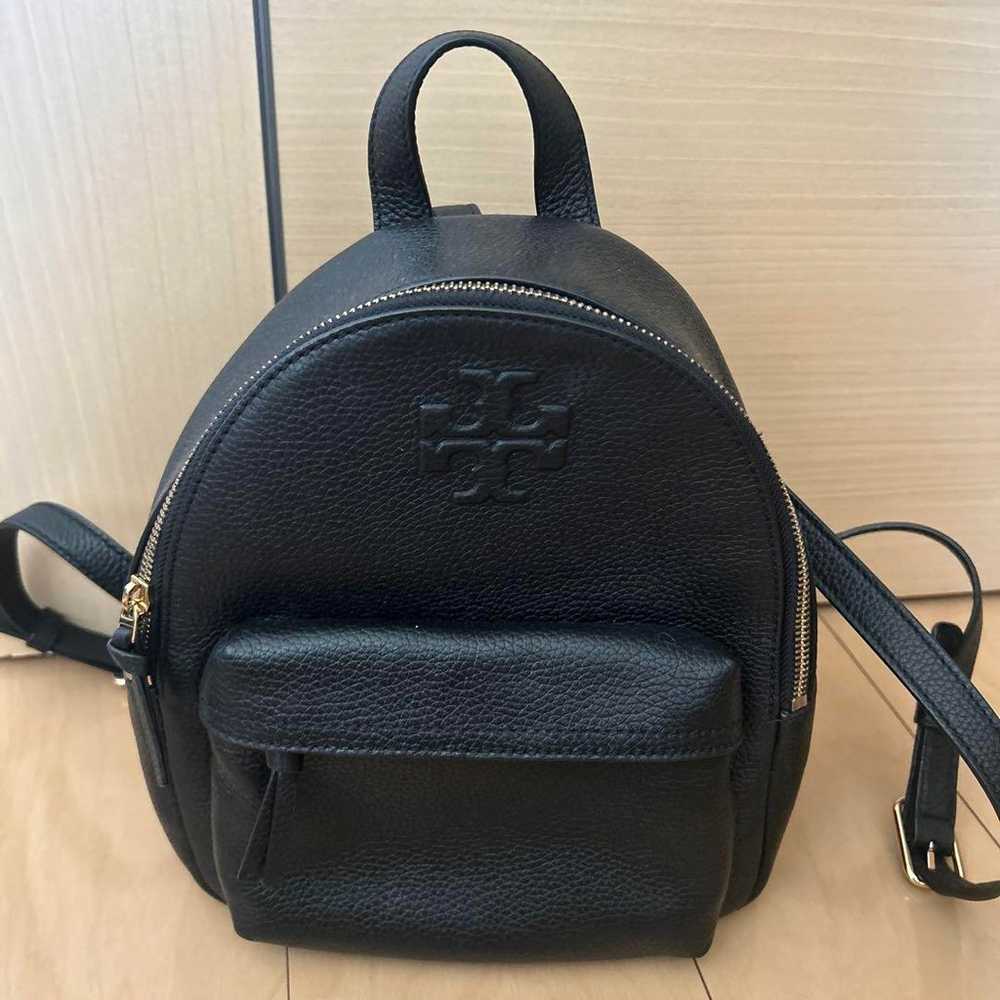 Tory Burch Black Leather Backpack - image 1