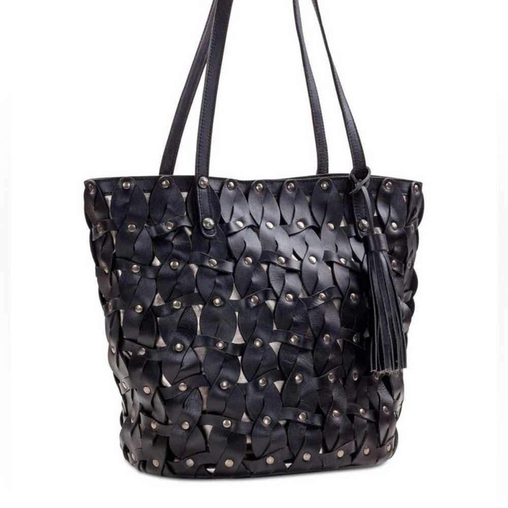 PATRICIA NASH Mizzana Twisted Braid Black Tote Bag - image 4