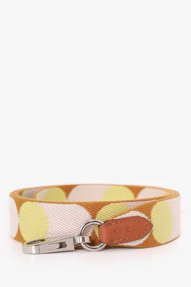 Hermès 2021 Yellow/Brown Toile Sangle Flipperball 