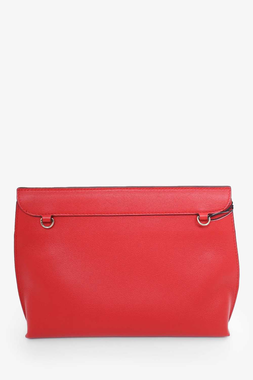 Strathberry Red Leather Chain Shoulder Bag - image 4