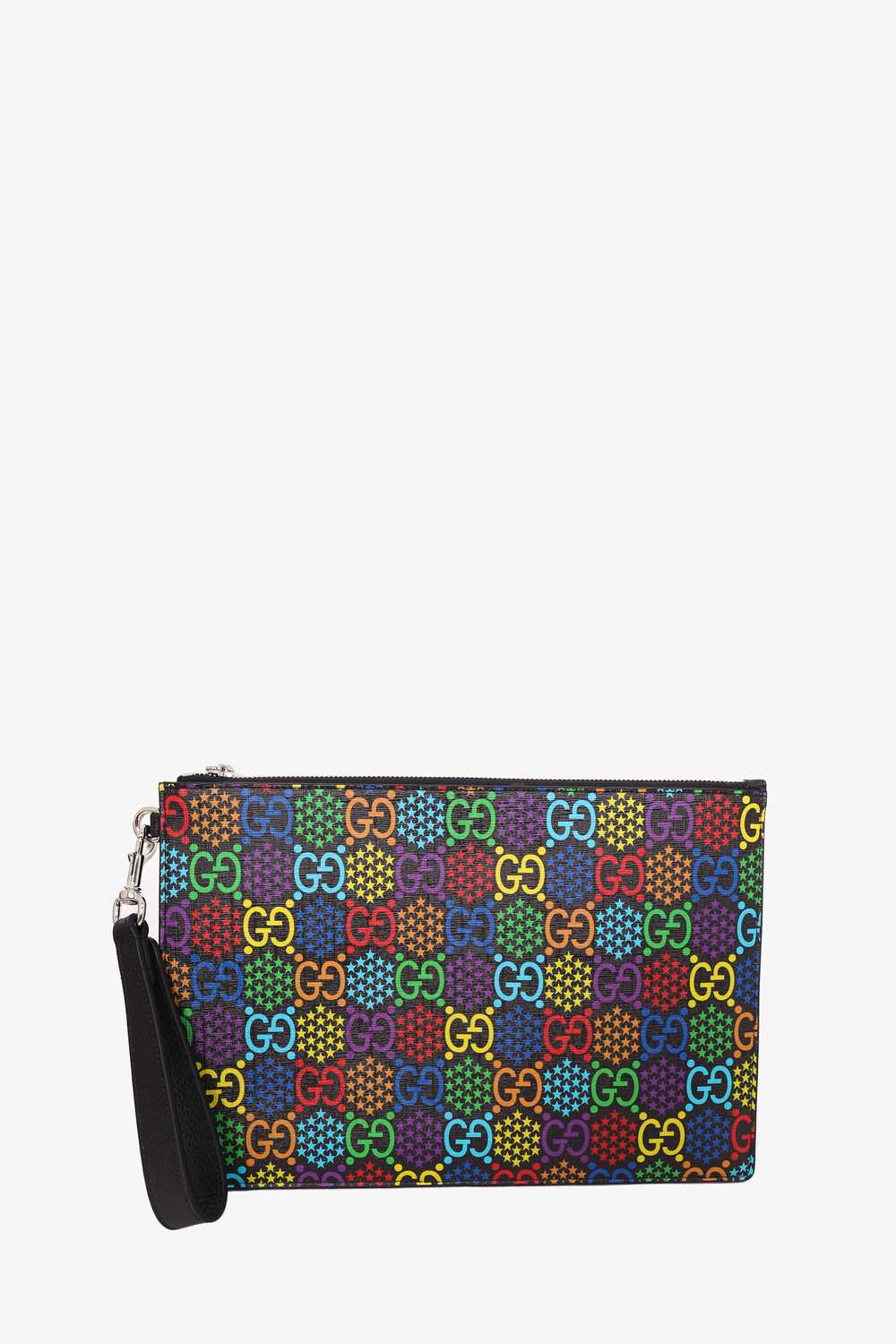 Gucci Black/Multicolor GG Supreme Monogram Psyche… - image 4