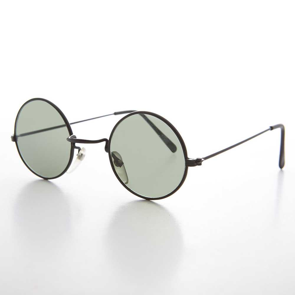 Round Hippie Teashade Vintage Sunglass with Glass… - image 1