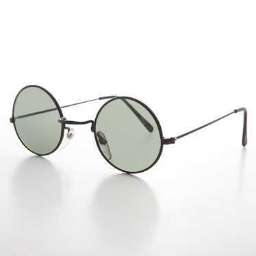 Round Hippie Teashade Vintage Sunglass with Glass… - image 1