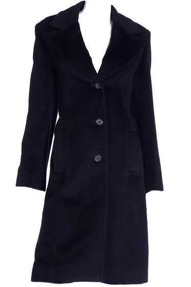 1980s Isaac Mizrahi Vintage Black Angora Coat