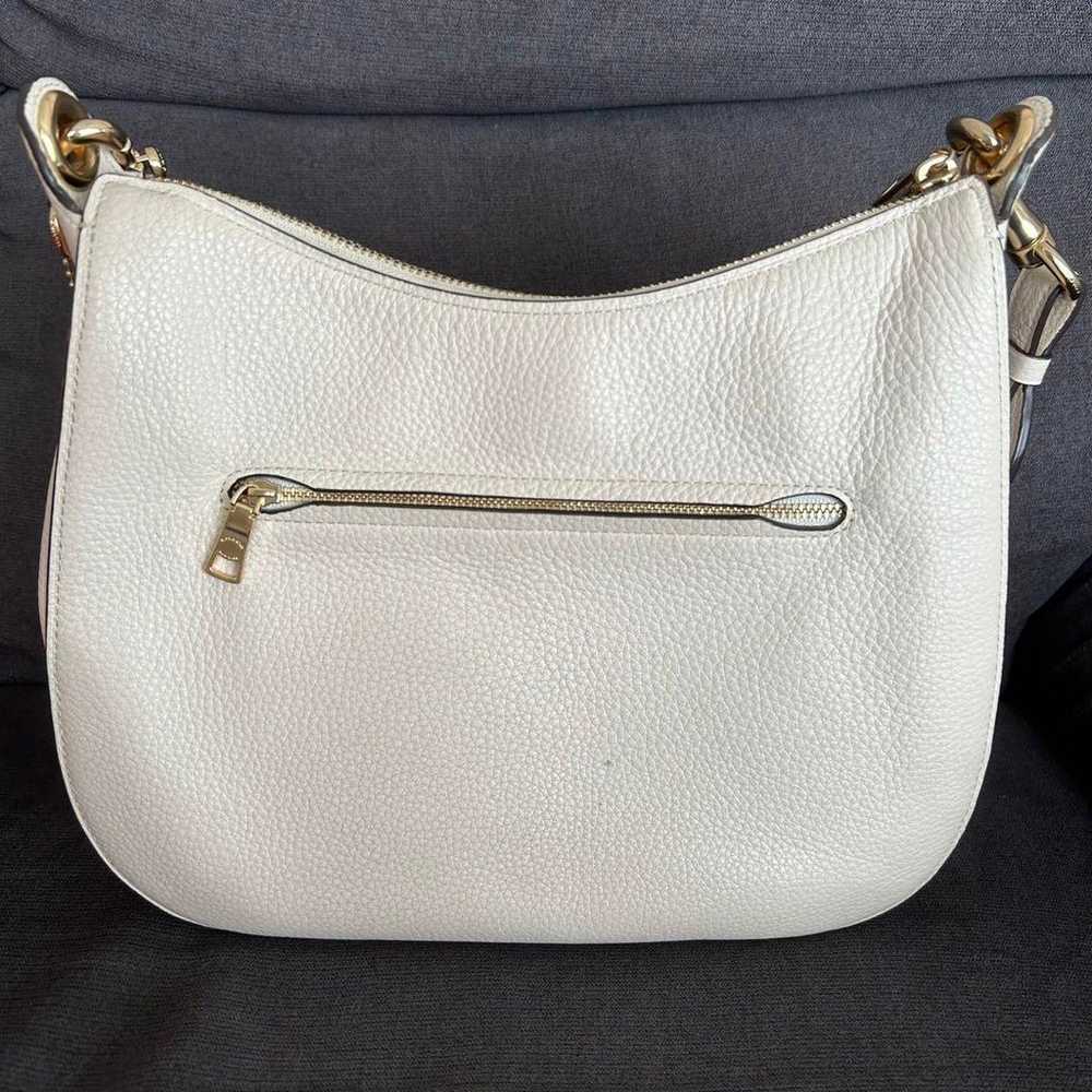 COACH shoulder bag, white, leather, star pattern … - image 2