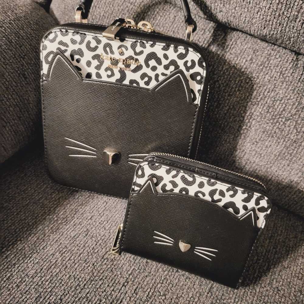 Kate Spade cat handbag and wallet set - image 1