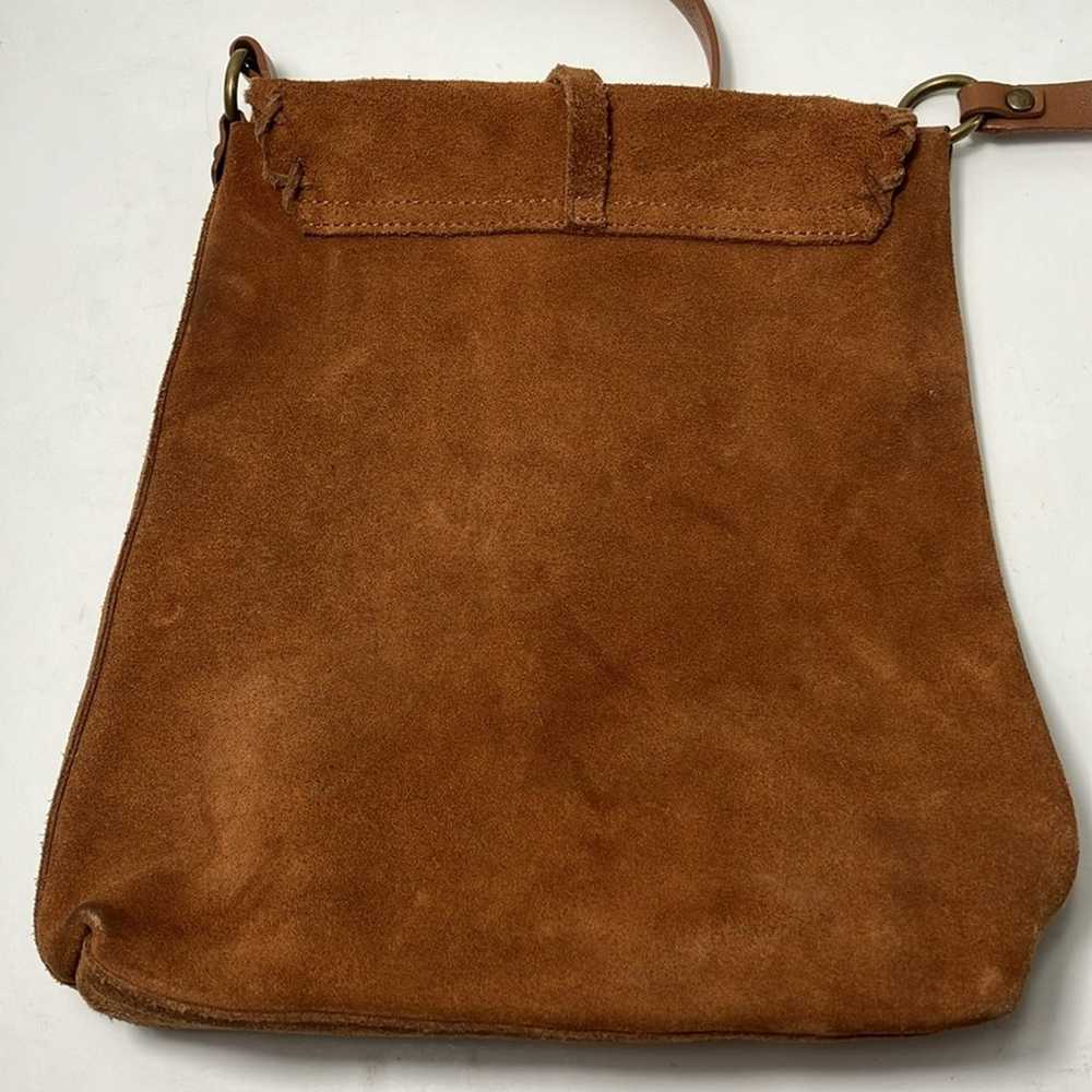 Vintage Guess leather shoulder purse boho retro f… - image 9