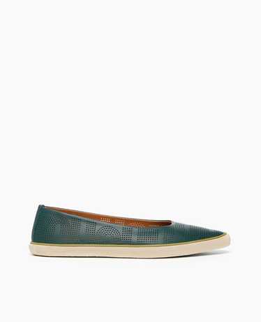 Coclico Usha Sneaker - Riviera Green Perfed Leathe