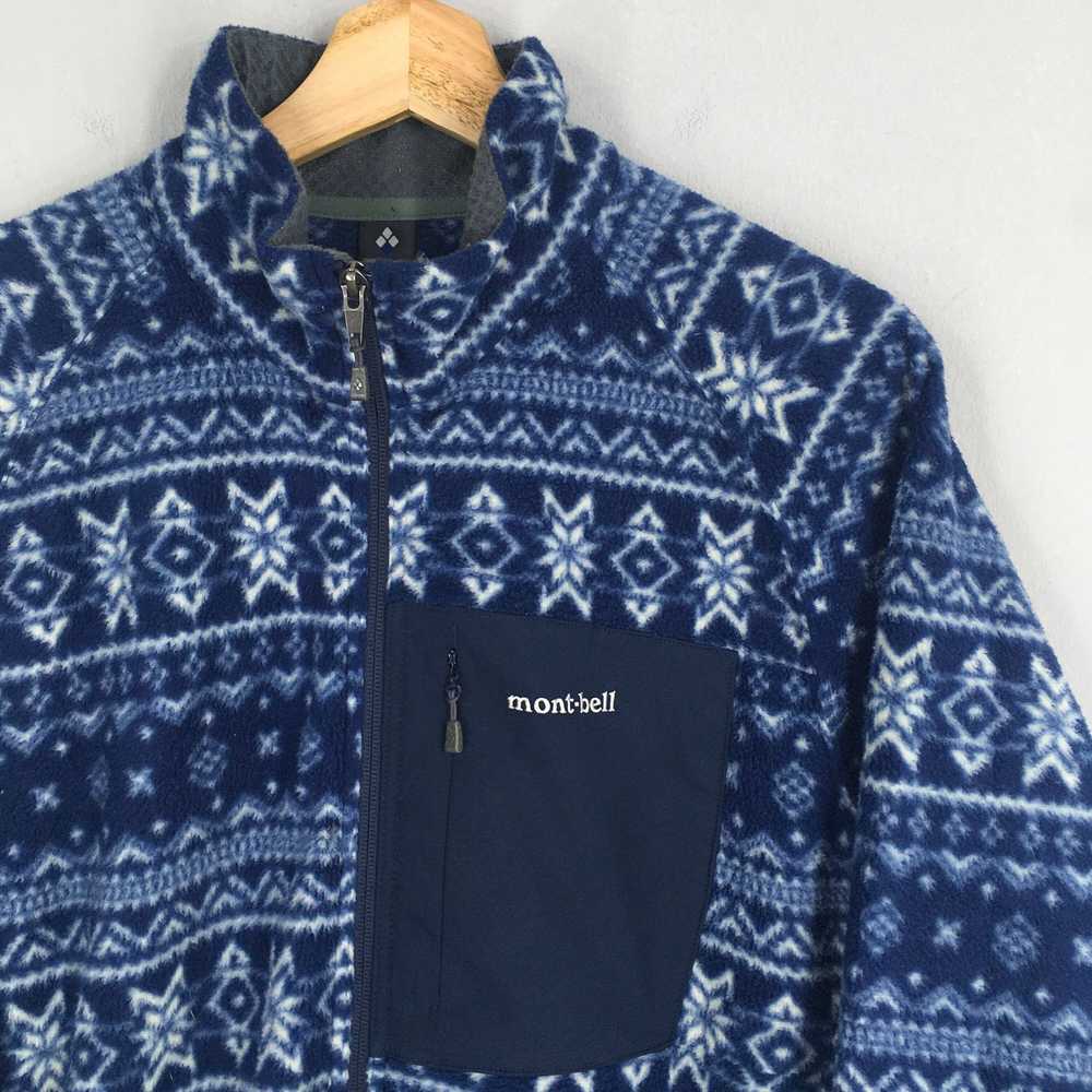 Art × Montbell × Navajo Vintage Mont-bell Fleece … - image 2