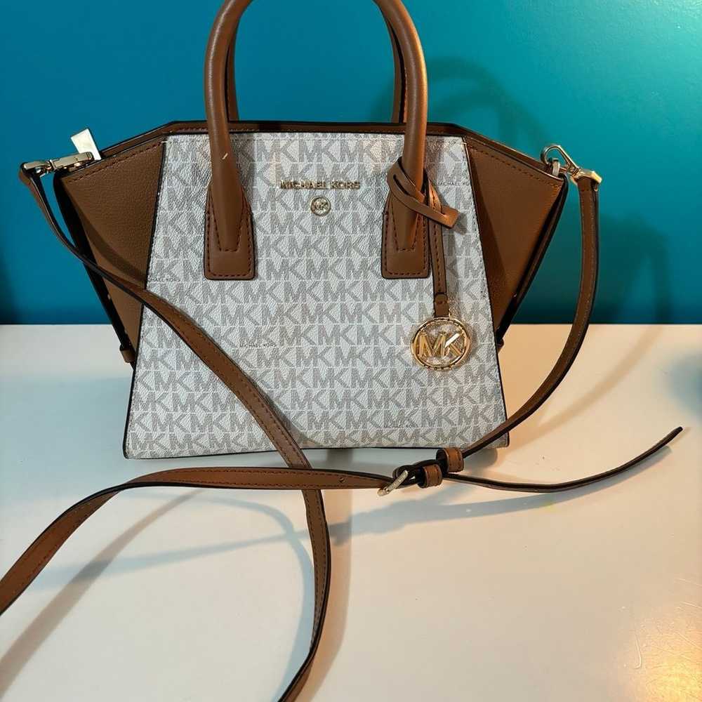 MICHAEL KORS Avril Small Logo Top-Zip Satchel - image 1