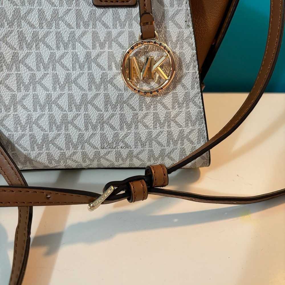 MICHAEL KORS Avril Small Logo Top-Zip Satchel - image 2