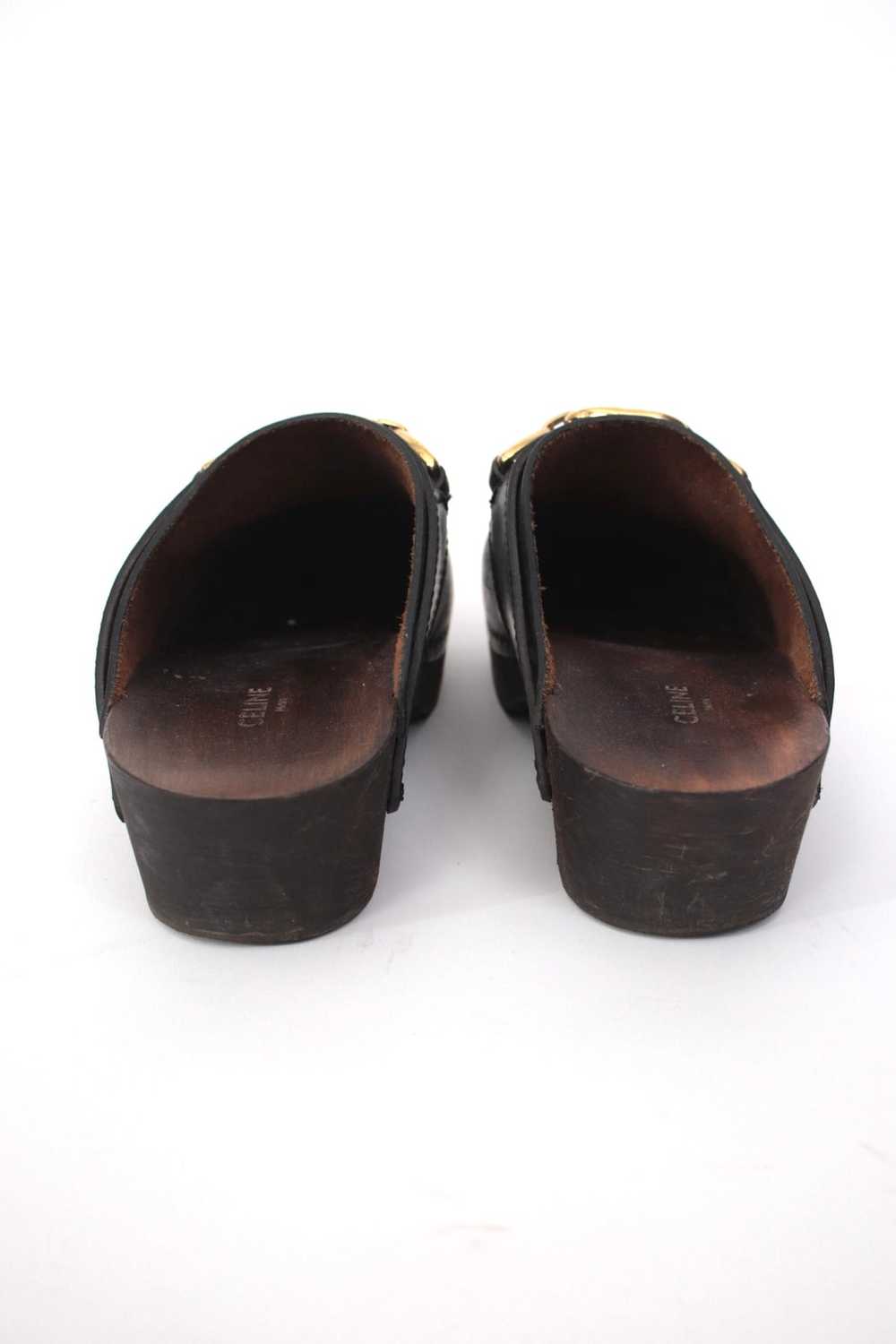 Celine Leather Horse-Bit Clogs - image 6